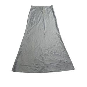 Lioness Hudson Satin Maxi Skirt in Pale Blue